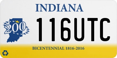 IN license plate 116UTC