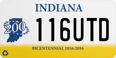 IN license plate 116UTD