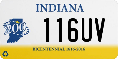 IN license plate 116UV