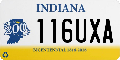 IN license plate 116UXA