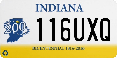 IN license plate 116UXQ