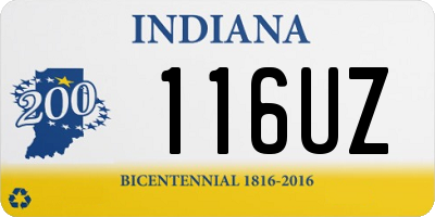IN license plate 116UZ