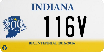 IN license plate 116V