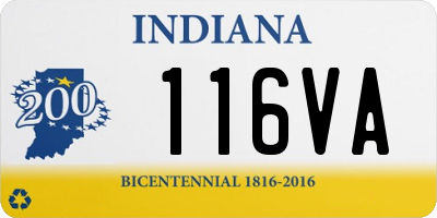 IN license plate 116VA