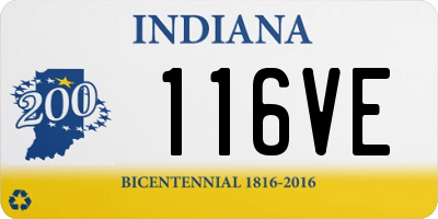 IN license plate 116VE