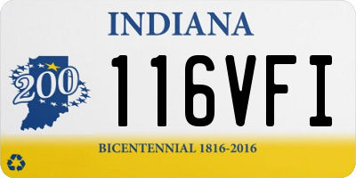 IN license plate 116VFI