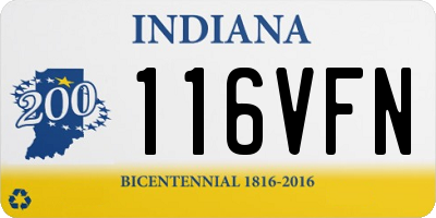 IN license plate 116VFN