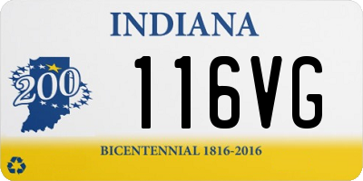 IN license plate 116VG