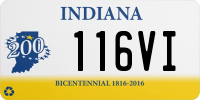 IN license plate 116VI