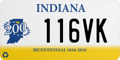 IN license plate 116VK