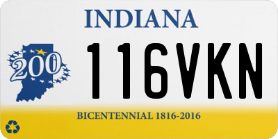IN license plate 116VKN