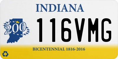 IN license plate 116VMG