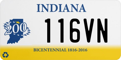 IN license plate 116VN