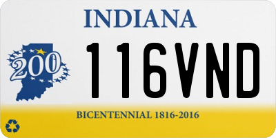 IN license plate 116VND