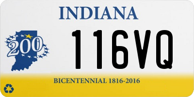 IN license plate 116VQ