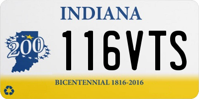 IN license plate 116VTS