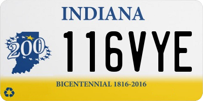 IN license plate 116VYE