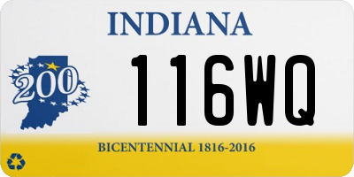 IN license plate 116WQ