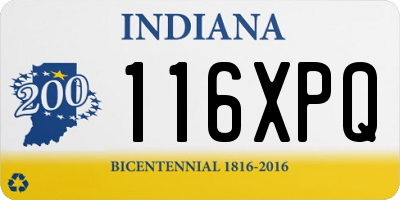 IN license plate 116XPQ