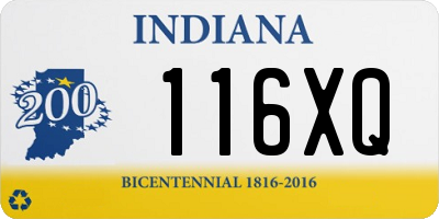 IN license plate 116XQ