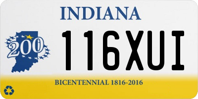 IN license plate 116XUI
