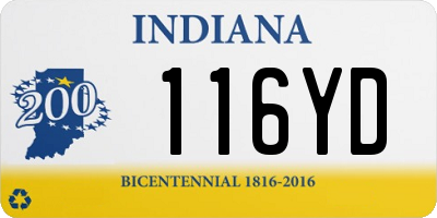 IN license plate 116YD