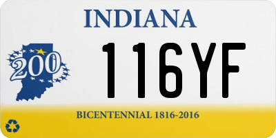 IN license plate 116YF