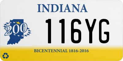IN license plate 116YG