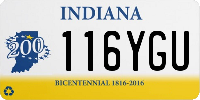 IN license plate 116YGU