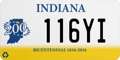 IN license plate 116YI