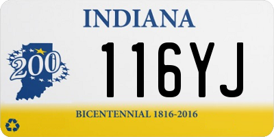 IN license plate 116YJ