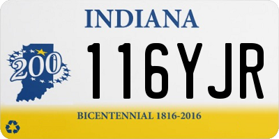 IN license plate 116YJR