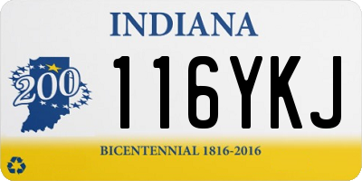 IN license plate 116YKJ