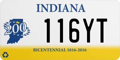 IN license plate 116YT