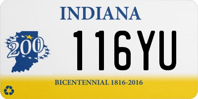 IN license plate 116YU