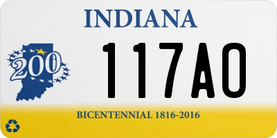 IN license plate 117AO