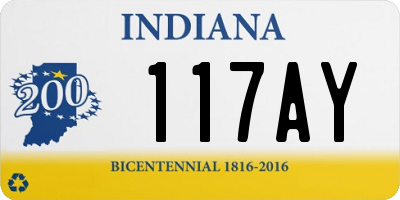 IN license plate 117AY