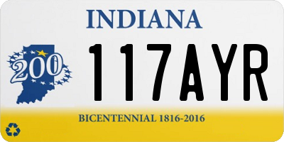 IN license plate 117AYR