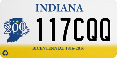 IN license plate 117CQQ