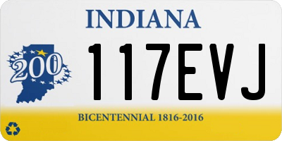 IN license plate 117EVJ