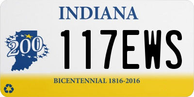 IN license plate 117EWS