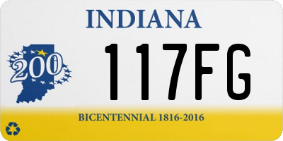 IN license plate 117FG