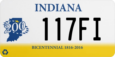 IN license plate 117FI