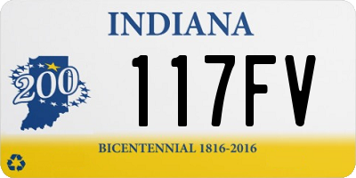 IN license plate 117FV