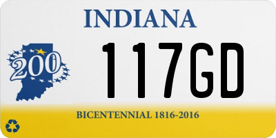 IN license plate 117GD