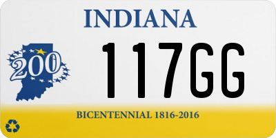 IN license plate 117GG