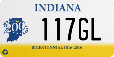 IN license plate 117GL