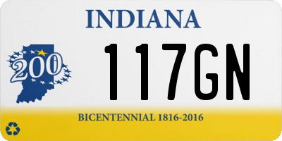 IN license plate 117GN