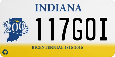 IN license plate 117GOI