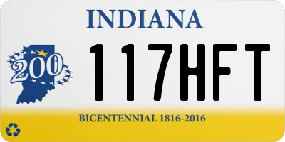 IN license plate 117HFT
